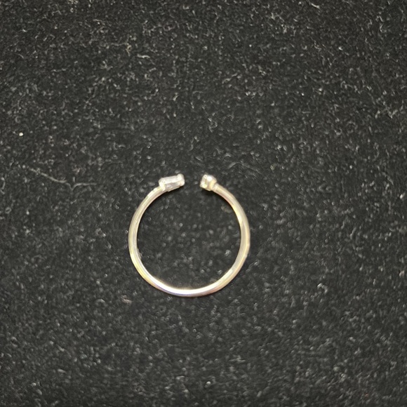 .925 Sterling Silver Stack Ring- Sizable - Picture 2 of 2